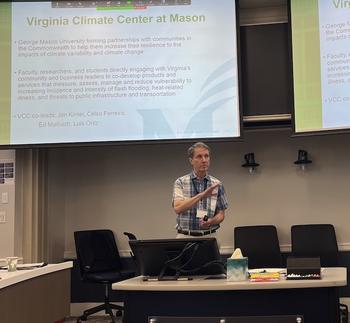 Jim Kinter presenting at the Resilient Va Conference